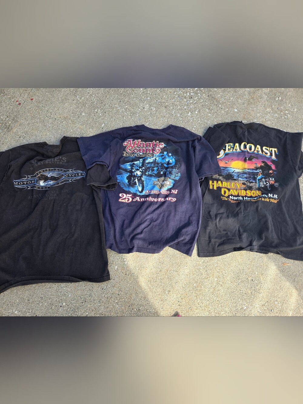 VTG Harley Davidson T Shirt Bundle Lot of 3 Dealer Tees Men’s Large 20x27